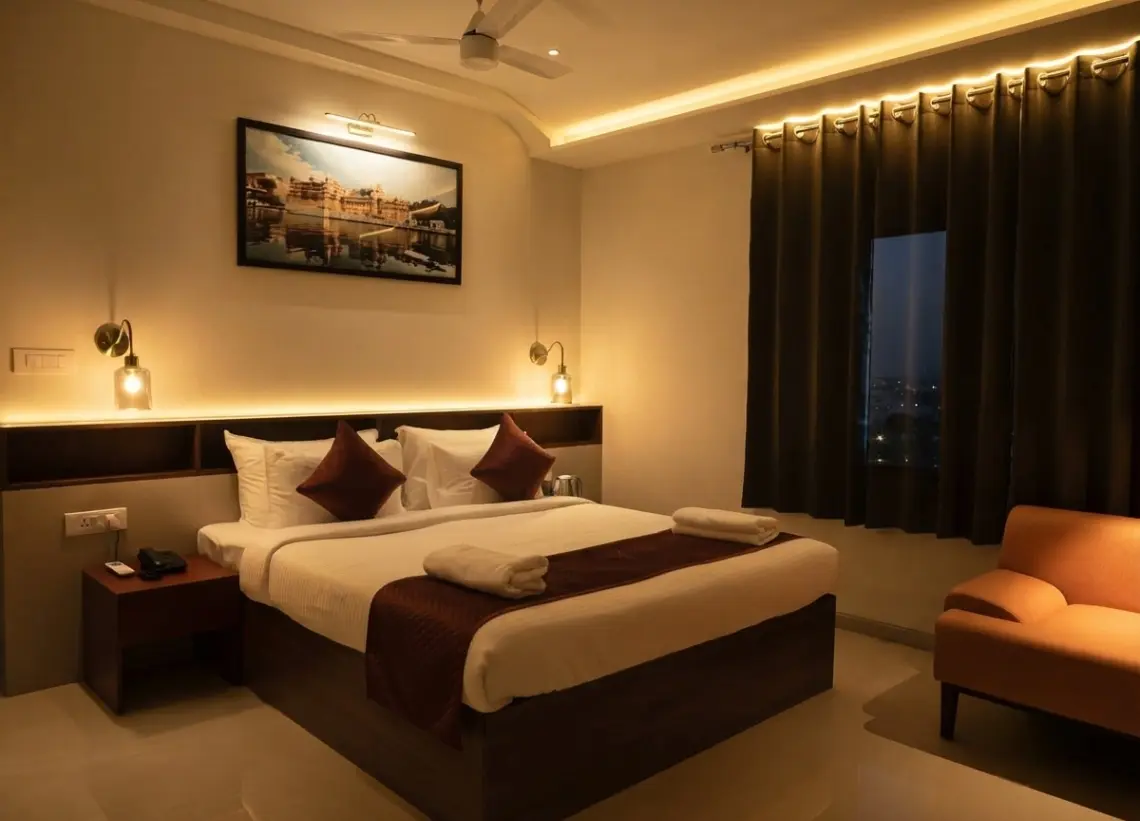 Luxury hotel exterior 1